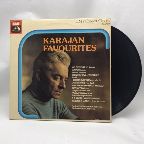 Herbert von Karajan Favourites 2LP Vinyl Berlin Philharmonic HMV Classics
